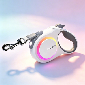 Correa Retráctil para Perros y Gatos HO KINH DOANH HUANG KAI X017 ULTRA 2026, de Nailon, con Linterna LED, Luces RGB, 5 Metros, Reflectante para la Noche - Product Image 1
