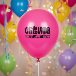 Globo de Látex Rosa Okumpb de 12 Pulgadas con Serigrafía, Decoración para Fiestas de Cumpleaños Infantiles - Product Image 2
