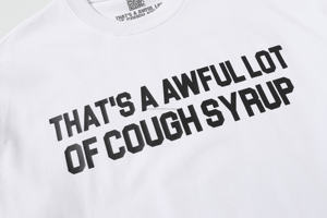 Camisetas Deportivas de Manga Larga para Hombre, 100% Algodón, de Alta Calidad, Marca de Diseñador, con Estampado de "THAT'S a AWFUL LOT of COUGH SYRUP" - Product Image 5
