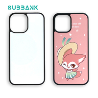 Coque de téléphone vierge en TPU écologique avec plaque en aluminium et logo imprimé par sublimation 2D pour iPhone – Vente en gros Subbank pour Halloween