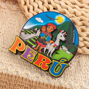 Imán de nevera de aluminio con diseño de madera, Serie Perú WJU06, Souvenir y Regalo Empresarial para Eventos Promocionales - Product Image 2