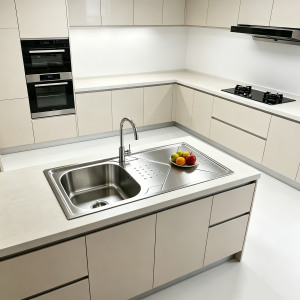 <span class=keywords><strong>Fregadero</strong></span> de Cocina de Acero Inoxidable SUS304 Antibacteriano y Antimanchas <span class=keywords><strong>con</strong></span> <span class=keywords><strong>Escurridor</strong></span> Integrado, <span class=keywords><strong>Fregadero</strong></span> <span class=keywords><strong>Pequeño</strong></span> Multiusos - Product Image 4