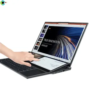 2022 새로운 모델 노트북 컴퓨터 16 인치 + 14 인치 듀얼 스크린 노트북 PC i7-10750H 노트북 노트북