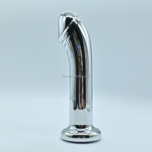 SacKnove金属代替品セックスおもちゃゲイバット刺激ペニス女性オナニーリアル男性ディルドアナルプラグ - Product Image 5