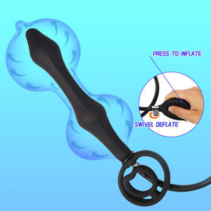 Tapón <span class=keywords><strong>anal</strong></span> de silicona líquida negra, tapón <span class=keywords><strong>anal</strong></span> sexual más seguro y juguete sexual inflable - Product Image 4