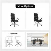 Chaise de bureau moderne Design ergonomique en maille avec confortable cuir plastique fer caractéristique tournante équipement exécutif