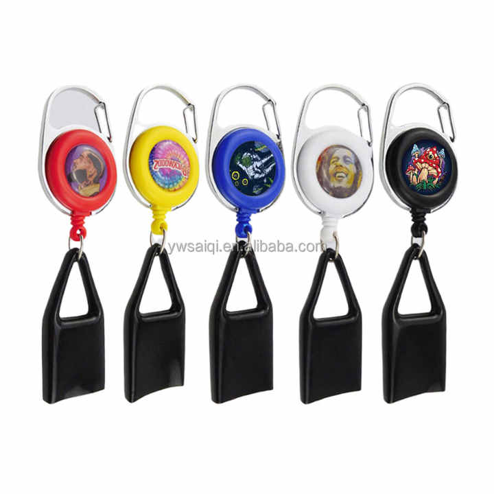 Lighter Clip 20 Pcs Retractable Keychain - 5 Colors For Convenient