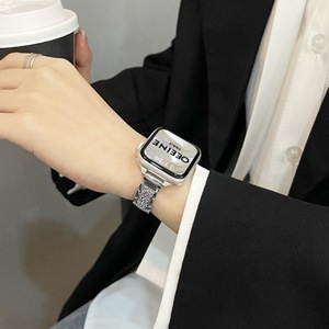 Bracelet en maille métallique pour Apple Watch, 12 mm, attaches à pression, compatible avec les bracelets intelligents Iwatch S9 Huawei Xiaomi - Product Image 2