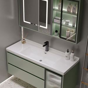 Modern Light Wood Grain Complete Set Bahthroom Vanity - Product Image 4