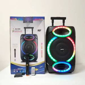 Altavoz Portátil con Ruedas de 12 Pulgadas y 50 W de Potencia, Altavoz Inalámbrico para Karaoke, <span class=keywords><strong>Partybox</strong></span> PRO Recargable con Luz LED - Product Image 1