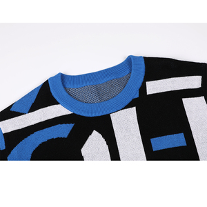 Biểu Tượng Tùy Chỉnh OEM & ODM Jacquard Dài Tay Áo Dệt Kim Người Đàn Ông Áo Thun Áo Len Cơ Bản Hàng Dệt Kim Thời Trang Dệt Kim Áo Len Người Đàn Ông - Product Image 3