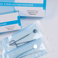 200 pièces/boîte, sachets de stérilisation auto-scellants 90x260mm, imprimés en gravure, sacs d'emballage médical en PVC et papier plastique