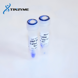 Tinzyme 50bp dna सीढ़ी मार्कर 345ng/5l 99% शुद्धता साफ पृष्ठभूमि स्पष्ट बैंड स्थिर गुणवत्ता - Product Image 1