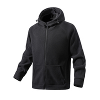 Sweat-shirt à capuche zippé en polaire double face, coupe oversize, manches longues, chaud, unisexe, grandes tailles pour hommes et femmes