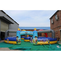 Piste de voiture tamponneuse gonflable piste de course de kart pour quad