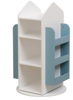 Bibliothèques en bois étagère pour enfants étagère de bureau étagère rotative 360 degrés étage support de rangement pour enfants