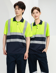 Polo <span class=keywords><strong>de</strong></span> <span class=keywords><strong>Travail</strong></span> <span class=keywords><strong>Homme</strong></span> Haute Visibilité, Chemise <span class=keywords><strong>de</strong></span> <span class=keywords><strong>Travail</strong></span> 100% Polyester Réfléchissante - Product Image 3