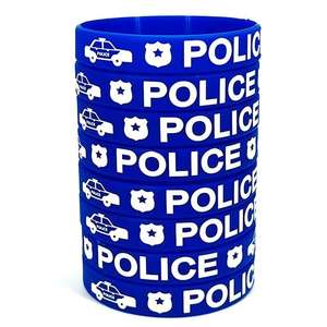 Pulsera de Silicona con Diseño de Coche de Dibujos Animados, Estilo Europeo y Americano, Popular para Fiestas, Amor, Policía - Product Image 1