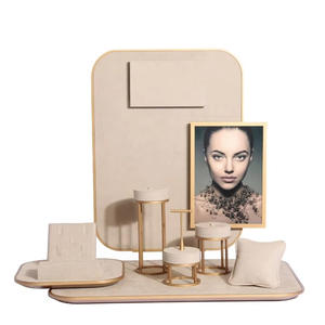 Thời trang mới 2025 đồ trang sức hiển thị cửa hàng đồ trang sức sang trọng hiển thị đạo cụ đen sợi nhỏ đồ trang sức đứng hiển thị bộ - Product Image 6