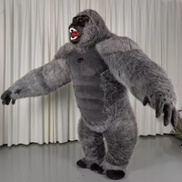 Costume de mascotte de gorille réaliste King Kong gonflable Efun Costume en peluche unisexe pour adultes