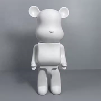2025 nouvelle boxe musique lapin pendentifs bricolage enfants jouets pour étudiants en art poupées blanches faites-le vous-même vinyle Art Figure jouet accessoires