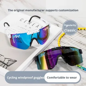 نظارات شمسية عالية الجودة لركوب الدراجات واقية من الرياح نظارات رياضية خارجية عابرة للحدود مع عدسات مستقطبة طلاء ملون - Product Image 2