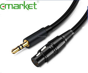 Cable de Audio macho-macho de 3,5mm personalizado para uso en coche chaqueta de PVC adaptador de cabeza de loto compatibilidad con altavoz y micrófono - Product Image 5