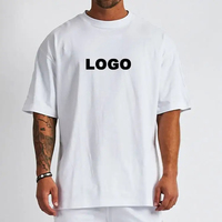 T-shirt surdimensionné 100 coton solide grande taille impression personnalisée broderie Oem Logo hommes entraînement GYM t-shirt à manches courtes t-shirts