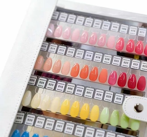 Nuancier magnétique unique en ligne pour nail art, présentoir en acrylique, comparatif de styles de design, livre de rangement pour nuancier - Product Image 1