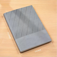 Ensemble de carnets A5 personnalisés avec logo, couverture rigide en cuir souple, reliure cousue de haute qualité, cadeau d'affaires pour le bureau, 100 feuilles