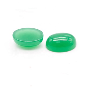 Forma Oval verde <span class=keywords><strong>esmeralda</strong></span> piedra <span class=keywords><strong>de</strong></span> jade cabuchones <span class=keywords><strong>de</strong></span> vidrio - Product Image 4