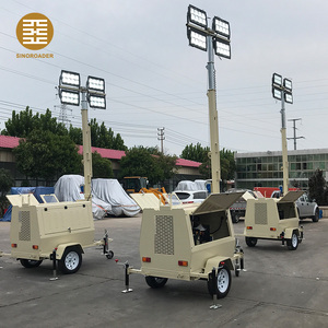 Nhựa đường xây dựng di động di động ngoài trời năng lượng mặt trời ánh sáng tháp - Product Image 1