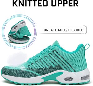 Zapatillas deportivas ligeras para mujer, <span class=keywords><strong>zapatos</strong></span> informales transpirables con cojín de aire, para correr, color negro, venta al por mayor - Product Image 2