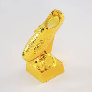 الأكثر مبيعًا تصميم جديد حذاء ذهبي على شكل راتنج كأس مع قاعدة ذهبية لمباراة كرة القدم HZ08 - Product Image 3