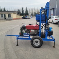 Vente directe d'usine, machine de forage de puits d'eau portable de 22 CV, profondeur maximale de 180 m