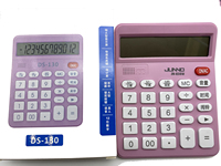Mini calculatrice de poche bureau grand affichage calculatrice bureau coloré fournisseur d'énergie solaire bureau 12 chiffres calculatrice