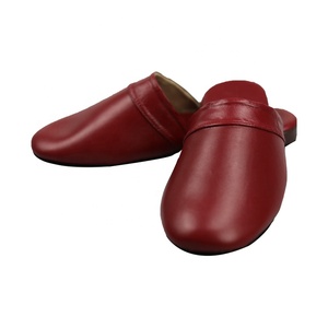 Moda son tasarım rahat yumuşak kapalı yatak odası erkek hakiki deri ev terlikleri - Product Image 4