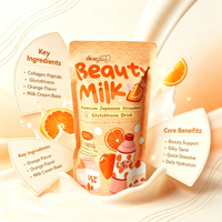 OEM ODM Dear Kitty Glutathione Collagen Milk Drink Powder Fruit Flavor 180g Skin Radiance Support Private Label