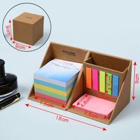 Ensemble de blocs-notes miniatures créatifs personnalisés, notes adhésives colorées avec impression de logo, onglets d'indexation 3D pour cadeaux promotionnels