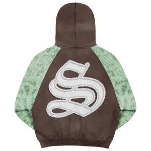 2025 unisexe confortable doux élégant à capuche ensemble de haute qualité 100% coton décontracté tricoté impression vente chaude hiver unisexe - Product Image 3