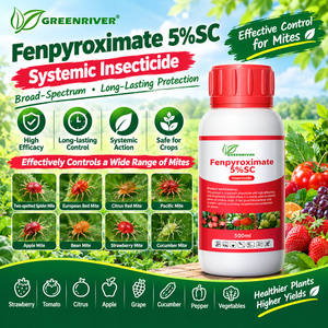 GREENRIVER <span class=keywords><strong>Acaricida</strong></span> de Alta Calidad Fenpiroximato 95%TC 97%TC 28%SC 5%SC CAS 111812-58-9 Líquido para el Control de Plagas de Ácaros - Product Image 1
