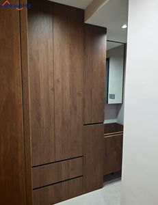 Armoire compacte sur pied en bois massif moderne YIERHOME, sur mesure |   Armoire de chambre à coucher avec tiroirs - Product Image 2