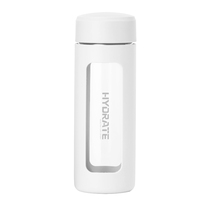 Top vente 380ml borosilicate réutilisable verre thé infuseur bouteille d'eau potable directe avec conception personnalisée pour le voyage