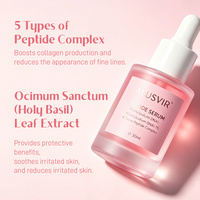 Sérum Visage Peptides Roses PDRN ADN de Saumon Marque Privée Soin Coréen Anti-Âge Raffermissant Éclat Niacinamide