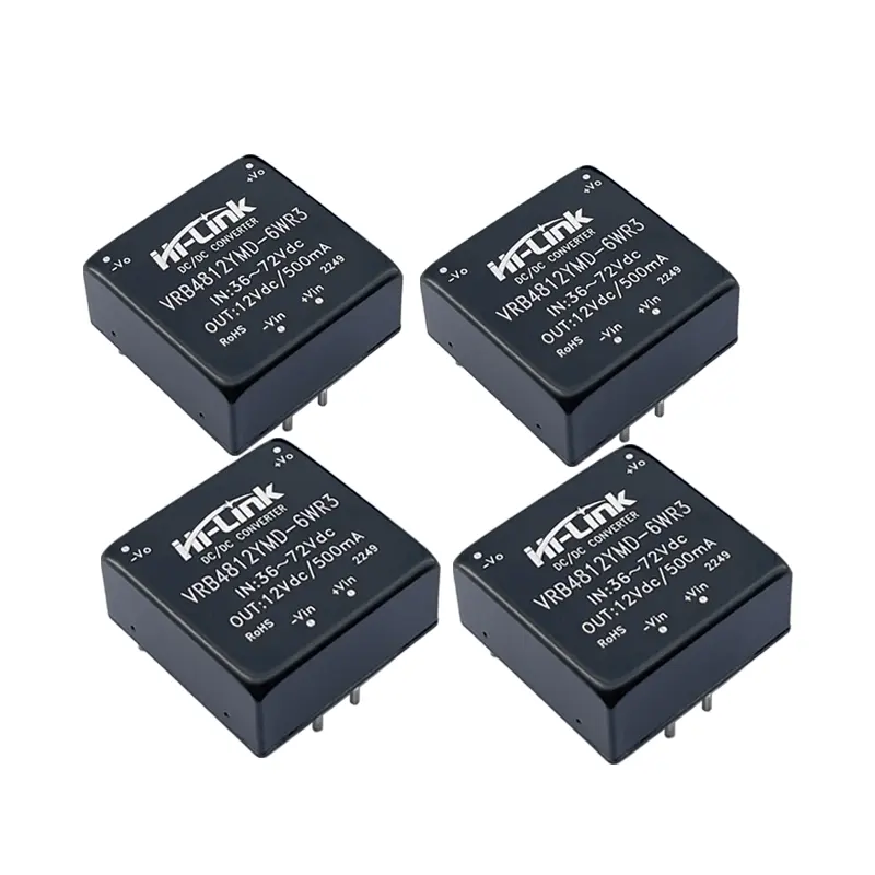 Hi-Link ev VRB4812YMD-6WR3 36 ~ 72Vdc 6W 12V 0.5A Hi-Link VRB4812YMD-6WR3 adım-aşağı izole DC DC güç dönüştürücü modülü