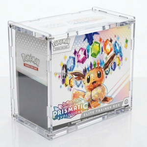Boîtier en acrylique transparent pour ETB, protection de style assemblé pour boîte d'entraînement d'élite Pokémon, coque de collection fixée par vis, protection UV à 99 % - Product Image 1