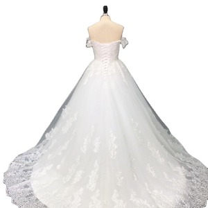 Customized White Off the Shoulder <b>Plus</b> <b>Size</b> Vestido De Noiva Wedding <b>Dress</b> Train Custom Made <b>Plus</b> <b>Size</b> Bridal <b>Tulle</b> Mariage - Product Image 5