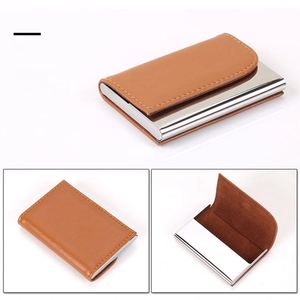 Holder Stainless Steel Pu Leather Custom Logo Creative Card <b>Display</b> <b>Case</b> for Exhibitions and Office Business - Product Image 6