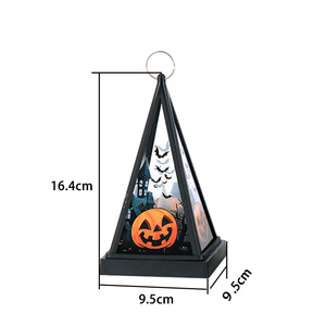 Mini lanterne de tente de sorcière, lumière LED pyramidale avec scènes effrayantes pour une nuit d'Halloween magique, lampe LED d'Halloween - Product Image 5