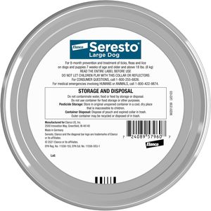 Collar Antipulgas y Garrapatas Elanco <span class=keywords><strong>Seresto</strong></span> para Perros Grandes de 18 Libras o Más, 8 Meses de Protección, Sin Olor, No Grasoso - Product Image 2
